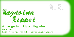 magdolna rippel business card